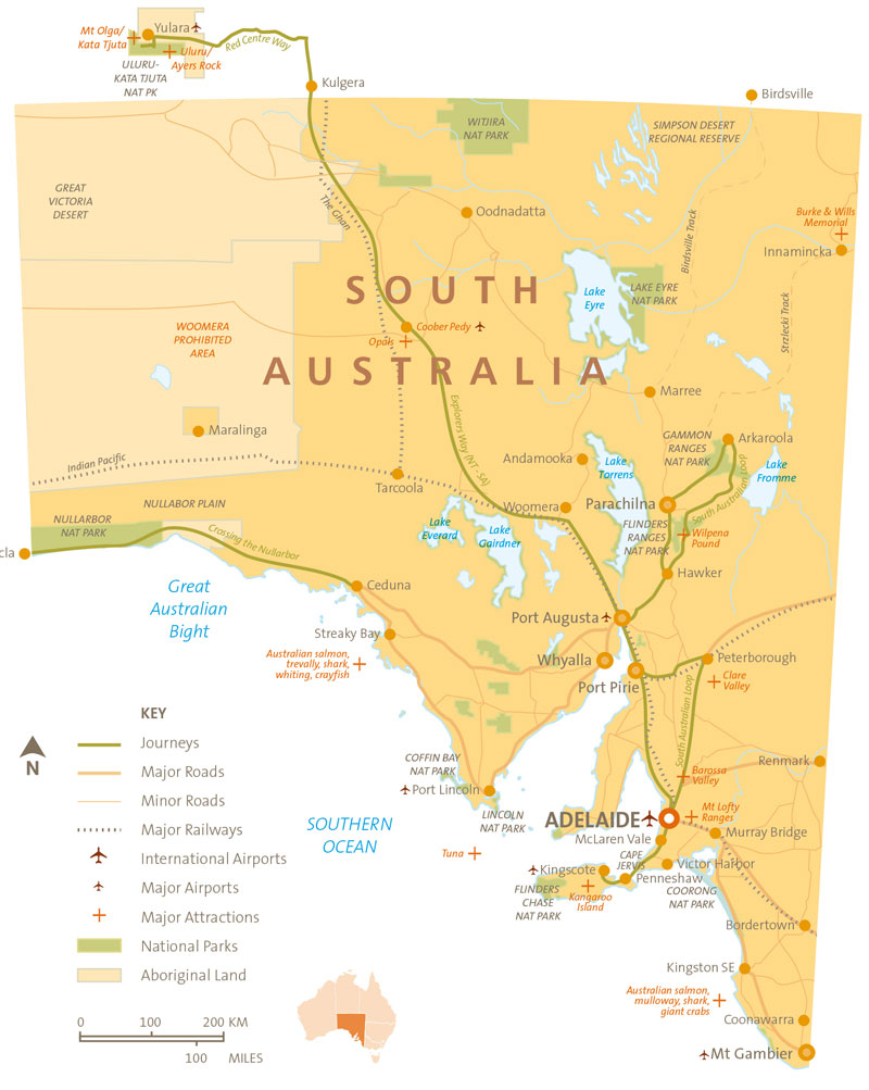 QLD Map Detailed Orange 480